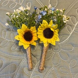 Two boutonnières. Sunflower